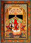 New Painting Of Shahjahan and Mumtaz Emboss