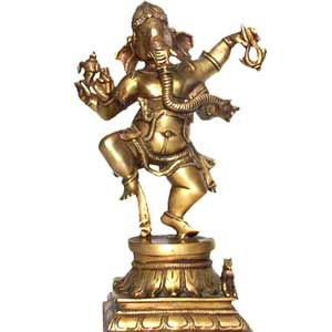 Dancing Ganesha Statue