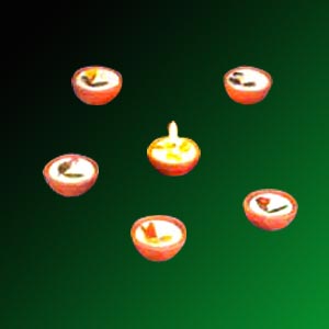 Diya candle gift set