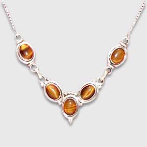 Tiger Eye Necklace:The Maidens Collection