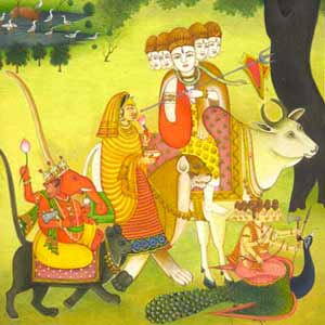 Kangra Painting on Indian Mythology