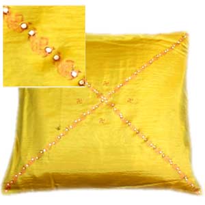 Shimmering Green Cushion Cover Set of 5
