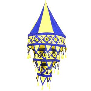 Blue- Yellow Lamp Shade