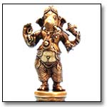Brass Standing Ganesha