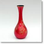 Crafty Red Brass Vase