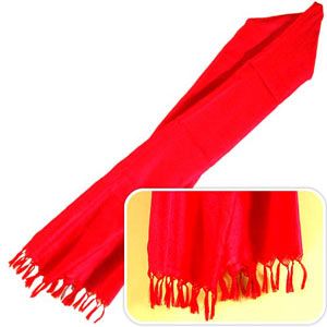 Designer Red Silk Stole