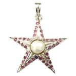 silver-pendant-ruby-pearl