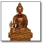 Medicine Buddha Copper Statue