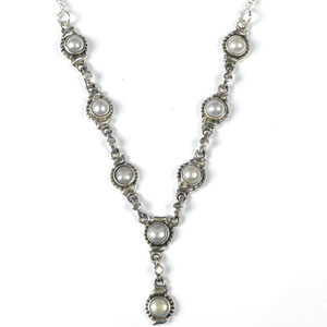 Moonstone Silver Necklace