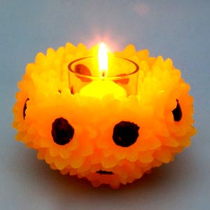 Craft Ideas Diwali on Sunflower Candle