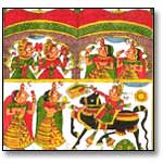 Traditional cloth painting