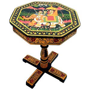 Hand painted square table