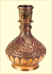 Copper Flower Vase