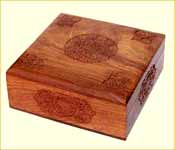 Carved Wooden Box