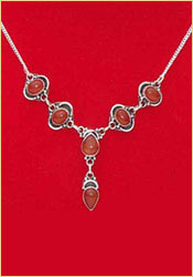 Red Onyx Necklace: The Princess Collection