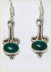 Turquoise Silver Earrings