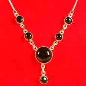 Black Onyx Gem Stone Necklace