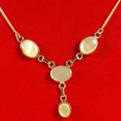 Designer Moonstone-Silver Necklace