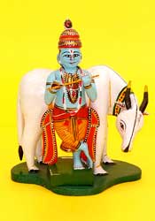 Lord Krishna with cow