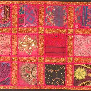 BOHEMIAN BEDSPREADS - Indian Embroidered Handmade Bedsheet, Indian