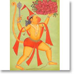 Hanuman: Miniature Painting